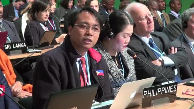 Trưởng đoàn đàm phán Philiipines COP 19 Yeb Sano